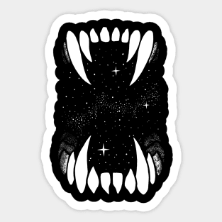 The Universe is a Hungry Animal Sticker